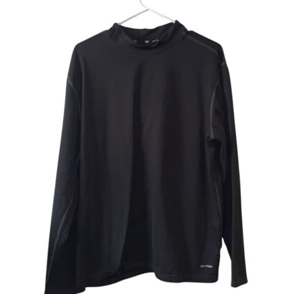 Tek Gear DryTek Black Long Sleeve Activewear Shirt XXLarge - Picture 1 of 6